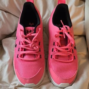 New Under Armour Pink Athletic Sneakers Youth 7 NEW